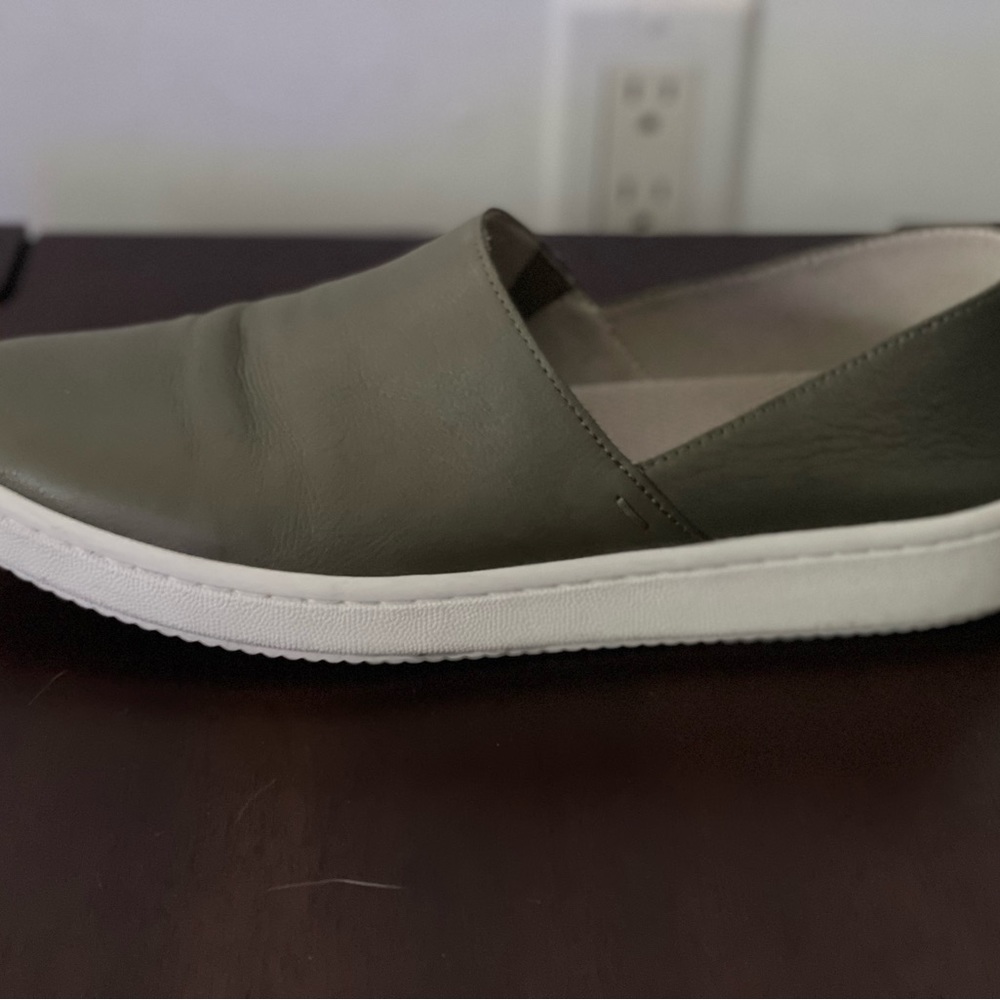 Eileen Fisher Panda Leather Slip-On Sneakers